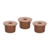 3Pcs Reusable Refillable Coffee Capsule Filter Cup Replacement Accessories Fit for Caffitaly