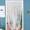 1Pc Pulling Curtain French Lace Fashion Insect Prevention Aesthetic Beauty Door Curtain Polyester Decorative Pattern