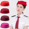 Pillbox Hat Airline Stewardess Caps Teardrop Hat Uniform Stewardess Hat  Women Girls