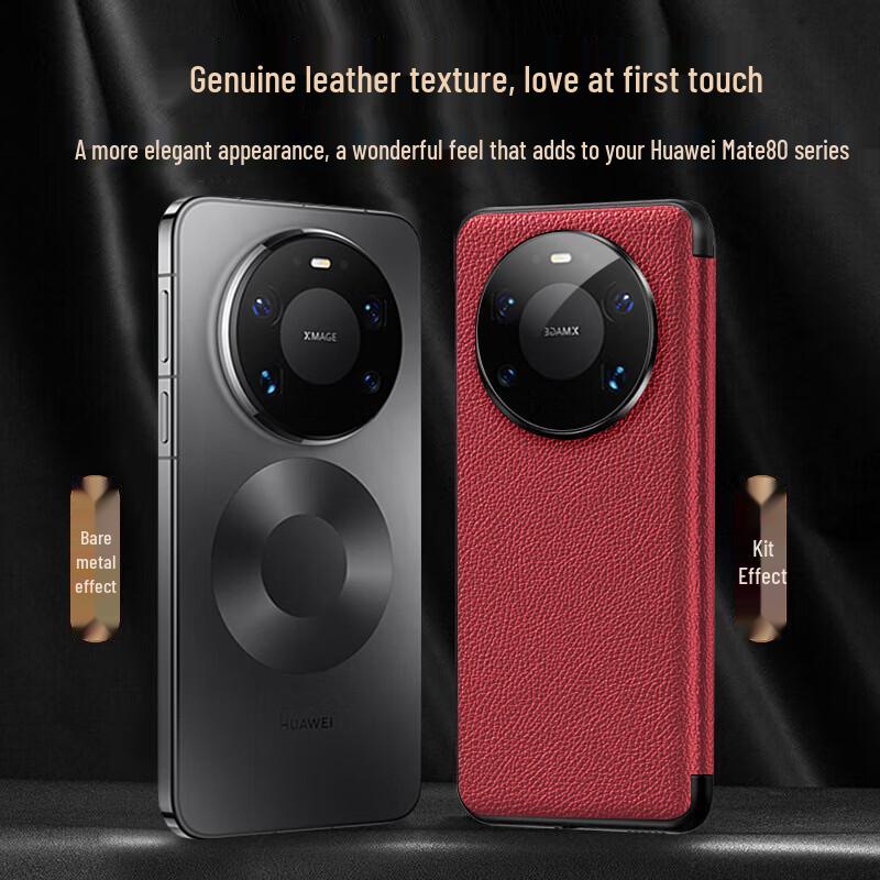 Оригинальный кожаный чехол-книжка Eddga для Huawei Pura 80 Pro