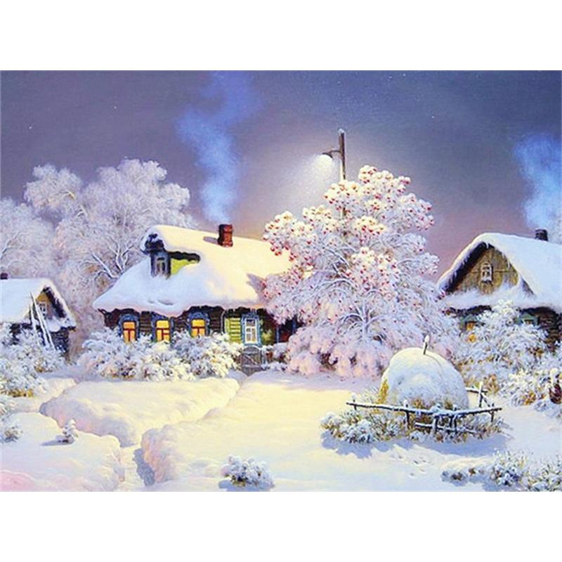 Scenery Diy Diamond 5d Painting Landscape Cross Stitch Full Drill Round Diamond Embroidery Mosaic Pictures Of Rhinestones Decor