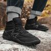 Outdoor Winter Warm Snow Boots Short Boots Men's and Women's Velvet Cotton Shoes Waterproof, Non-slip and Wear-resistant Men's Boots Medium Tube Shoes