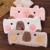 Wide-brimmed Capybara Headband Coral Fleece Makeup Headband Cute Cartoon Hairband  Spa