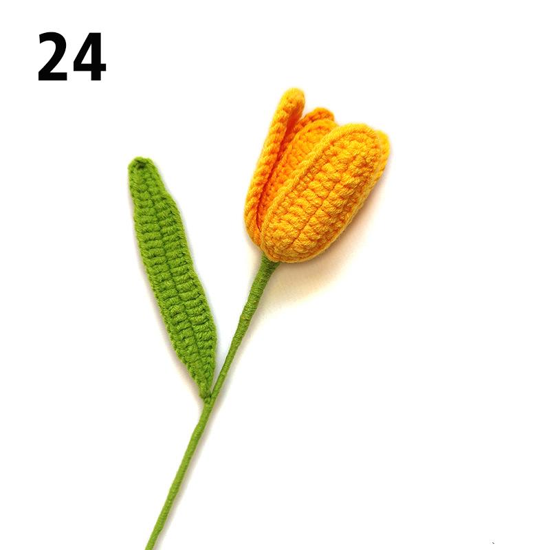 Подарок на День Учителя Подсолнух Вязаный Цветок Вязаный Цветок Ручной Работы Букет Домашний