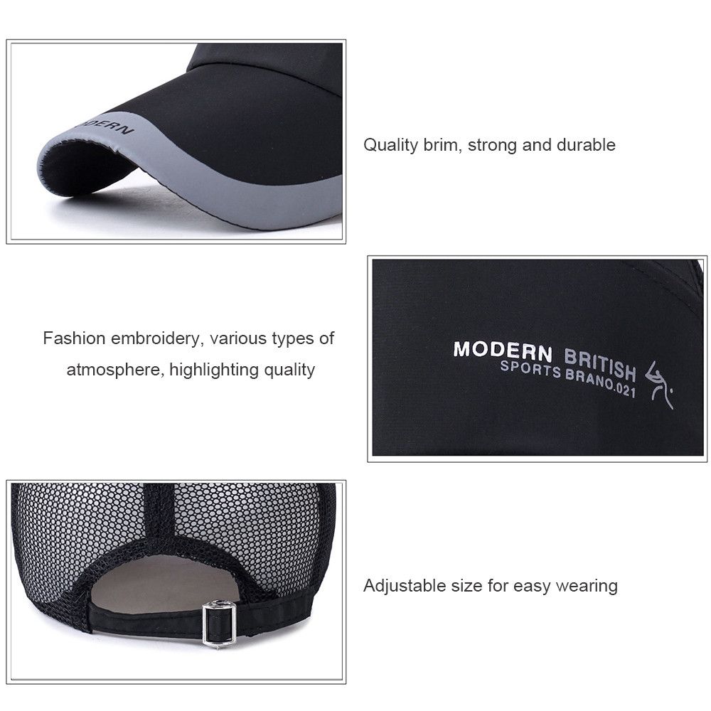 Регулируемая летняя сетчатая кепка для занятий спортом на открытом воздухе, бейсболка, шляпа от солнца, хип-хоп шляпа