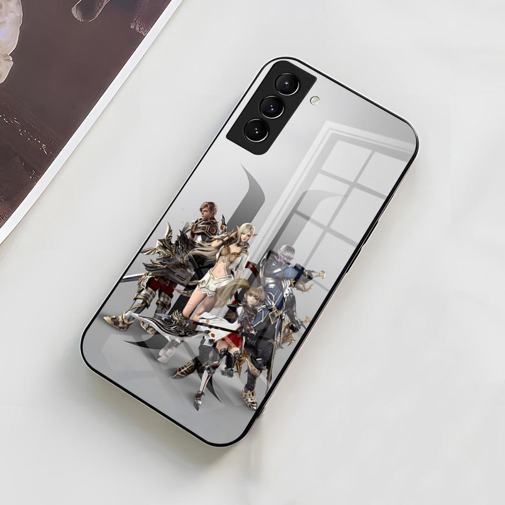 Чехол для телефона L-Lineage 2 для Samsung A56 A36 A26 A16 A15 A25 A35 A55 A14 A34 A24 A54 Стеклянный чехол