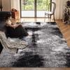 Black and White Carpet Living Room Carpet Light Luxury Style Dark Color Bedroom Abstract Sofa Comfortable and Dirt Resistant