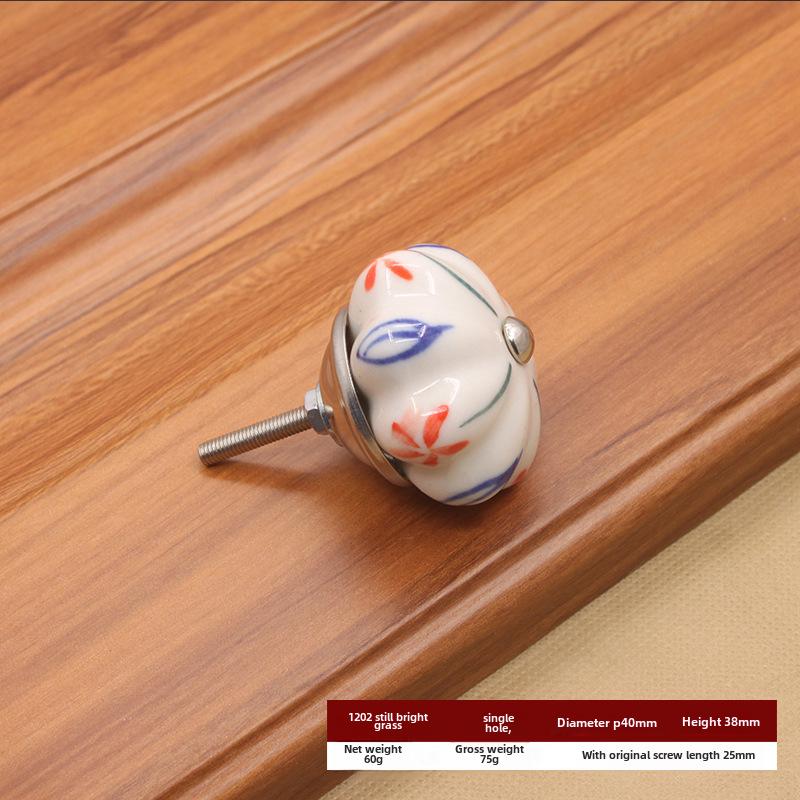 Американская современная керамическая ручка-тыква - круглая, с одним отверстием для шкафов и гардеробов