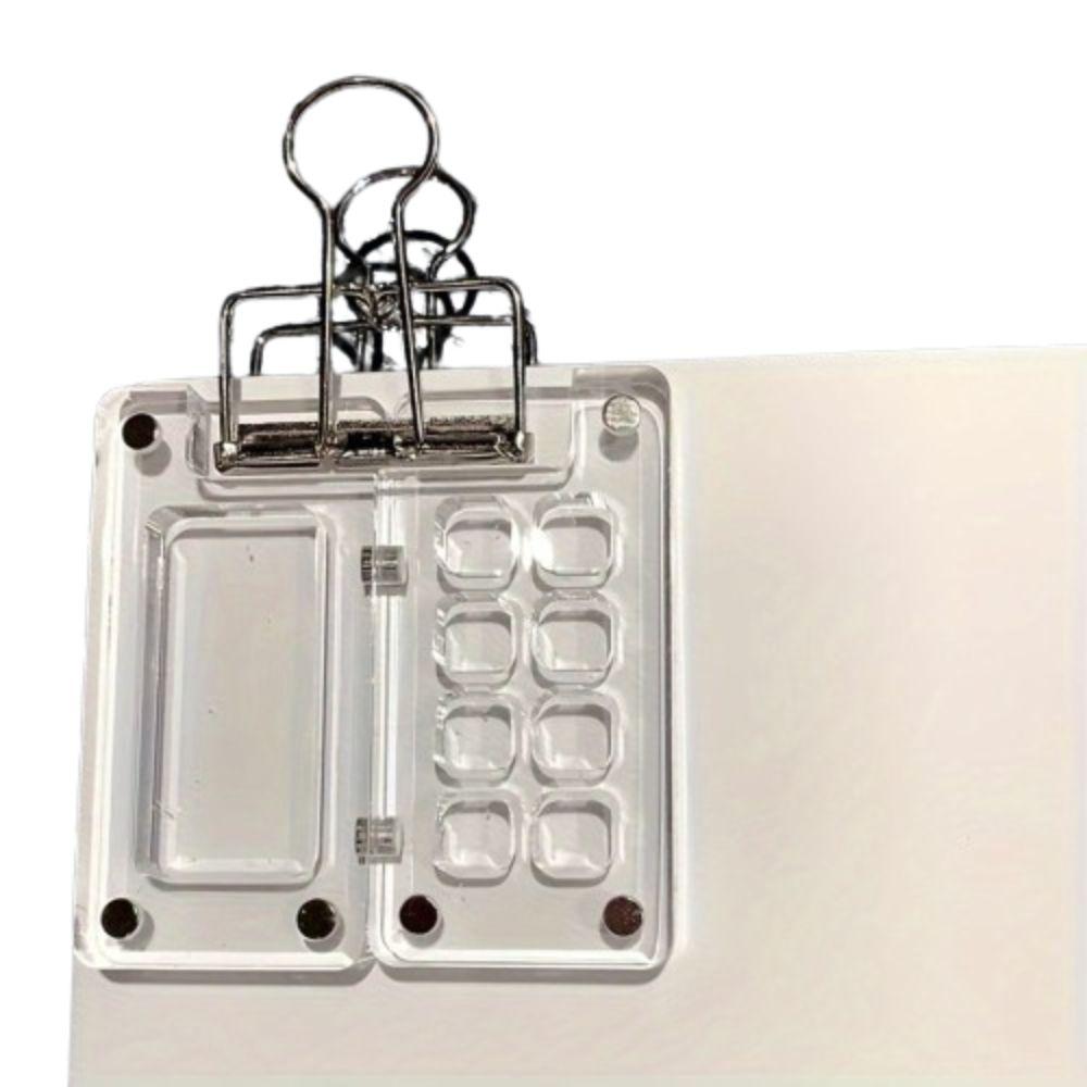 8/15 Grid Watercolor Paint Palette Mini Empty Paint Box Art Supplies Paint Pigment Box Outdoor