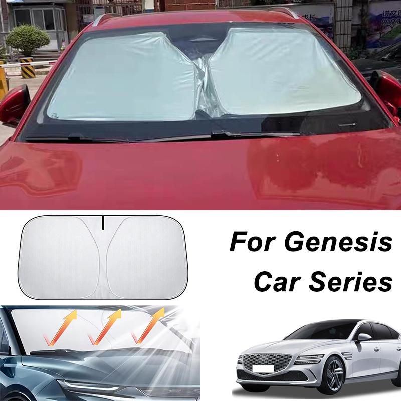 Автомобильный солнцезащитный козырек на лобовое стекло для Genesis G70 G80 G90 GV60 GV70 GV80 Защита от УФ-лучей Солнцезащитный козырек Автомобильные аксессуары для интерьера