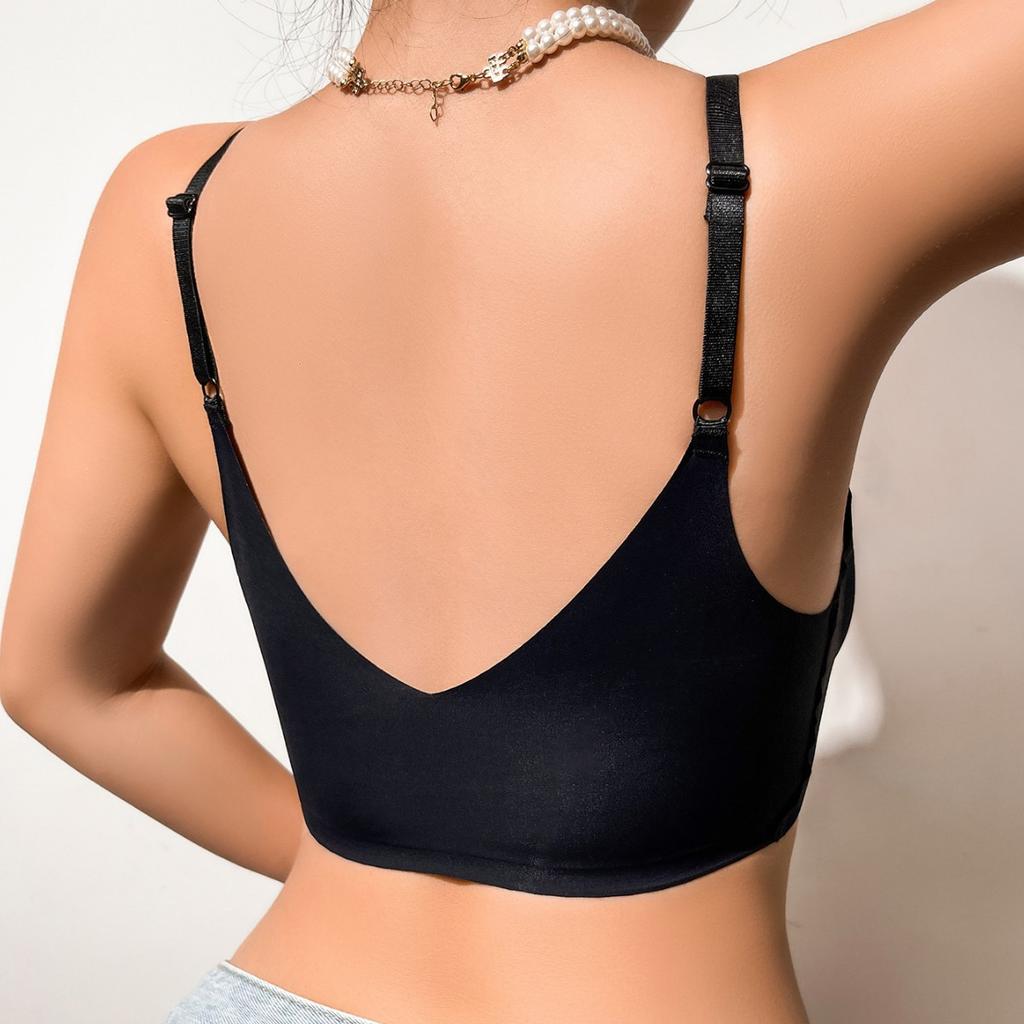 Пуш-ап с боковой поддержкой, предотвращающий провисание, с шестью косточками, бесшовное нижнее белье без косточек и регулируемый женский бюстгальтер