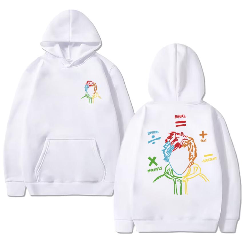 Hot Singer Ed Sheeran Double Sided Printed Sweatshirt New Men Women Harajuku Fashion Hoodies Unisex Fleece Long Sleeve Pullovers