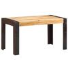 VidaXL Dining Table 140x70x76 Cm Raw Mango Wood