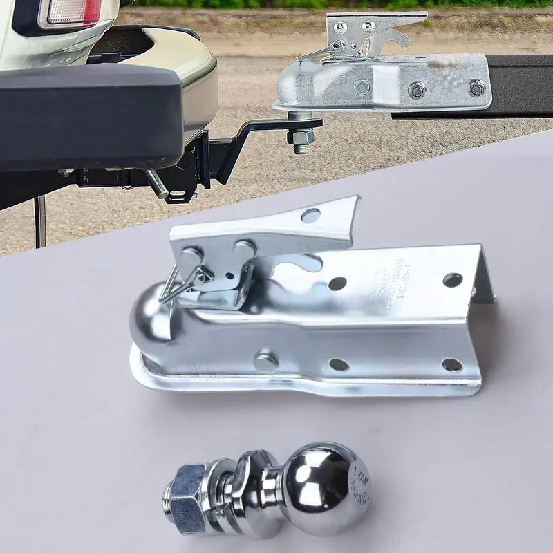 Trailer Hitch Ball Tow Hook Duty with Mounting Kit for SUV Truck Towing Accessories Rear Bumper Hitch Receiver Modification