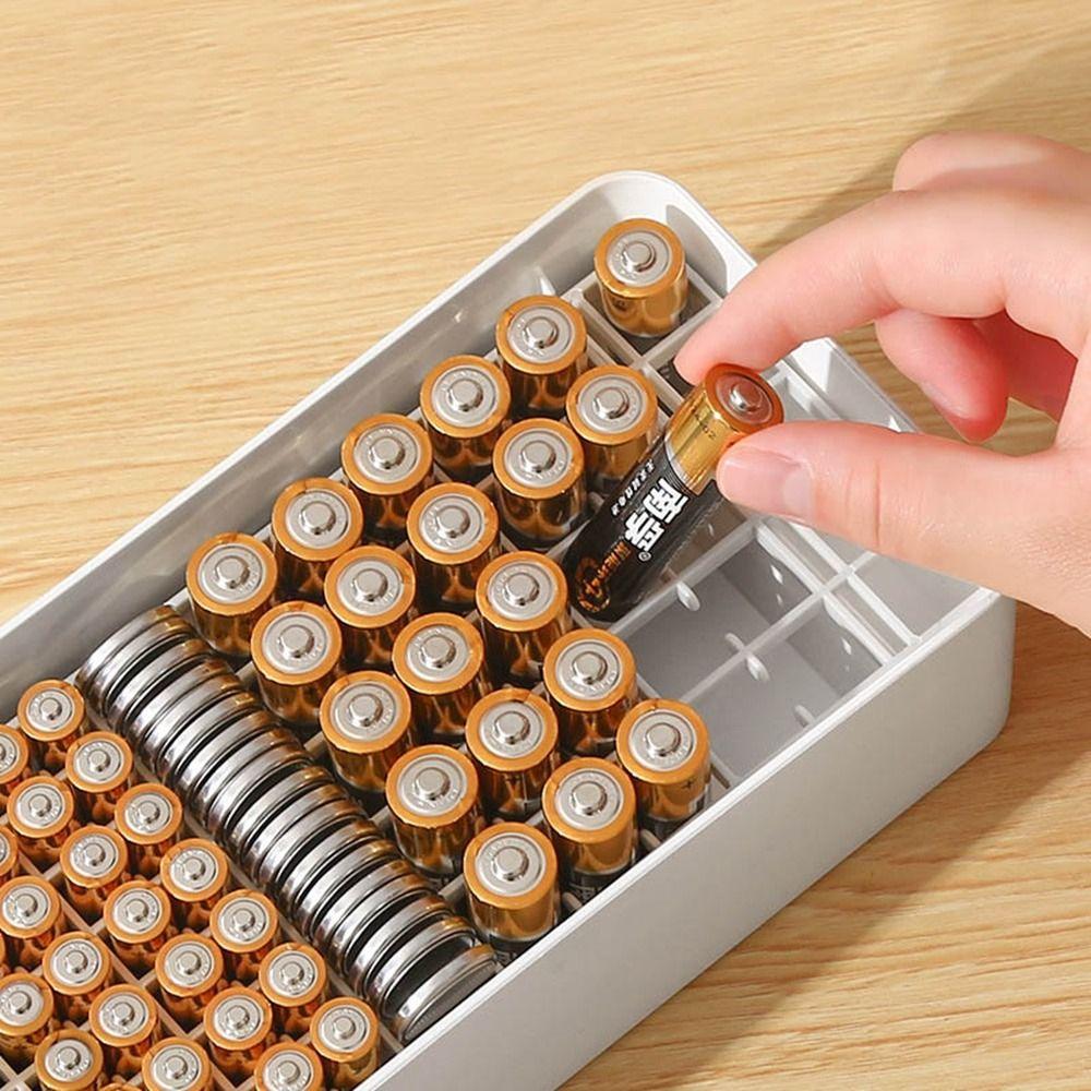 Wear-resistant Battery Case Plastic Data Cable Case Bilayer Data Cable Case for AA/AAA Batteries