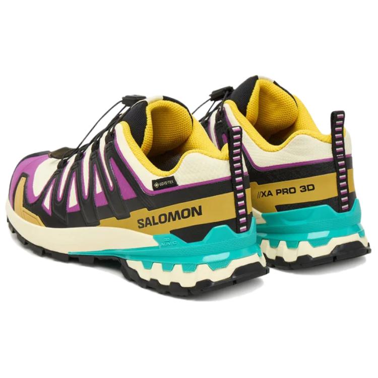 SALOMON Женские походные ботинки XA Pro 3D V9 Бежевый Черный Фиолетовый 478822