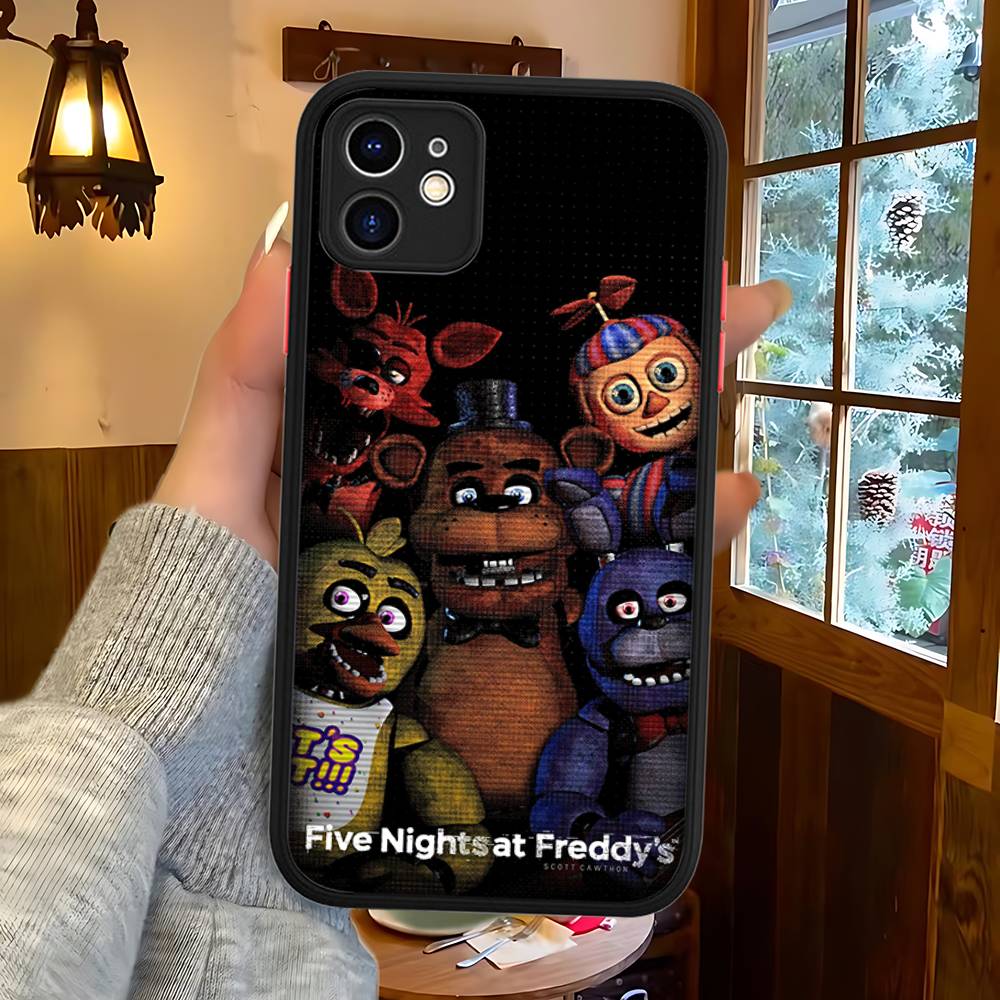 Game F-Five N-Nights At F-FreddyS For IPhone 15 16 Pro Max 11 12 13 14 XS XR X Plus 16E Matte Translucent Phone Cover
