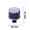 Universal 2.0L Racing Baffled 2-port Oil Catch Can Tank Air Oil Separator with filter and valve