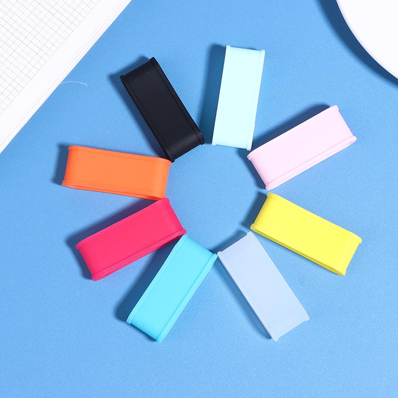 4Pcs Silicone Tennis Racket Grip Ring Handle Closure Rubber Sweat-Absorbing Band Elastic Fixed Stretchable Tennis Accessories