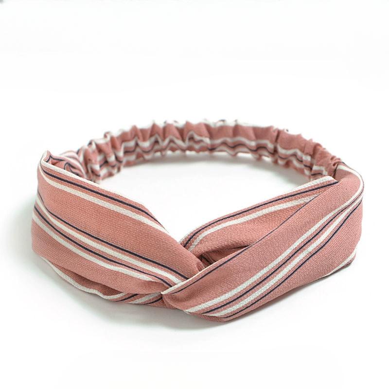 Перекрещенная повязка на голову, шифоновая маленькая цветочная маленькая свежая повязка на голову женская эластичная повязка на голову аксессуары для волос, головной убор