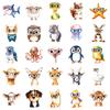 50 Creative Anthropomorphic Animal Graffiti Stickers Cultural Glasses Starfish Decorative Mobile Phone Case Refrigerator Stickers