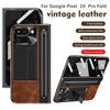 Складной кожаный чехол-подставка со стилусом для бизнеса, 3 шт., для Google Pixel 10 Pro Fold 9 Pro, всеобъемлющий складной противоударный чехол из закаленного стекла для ПК