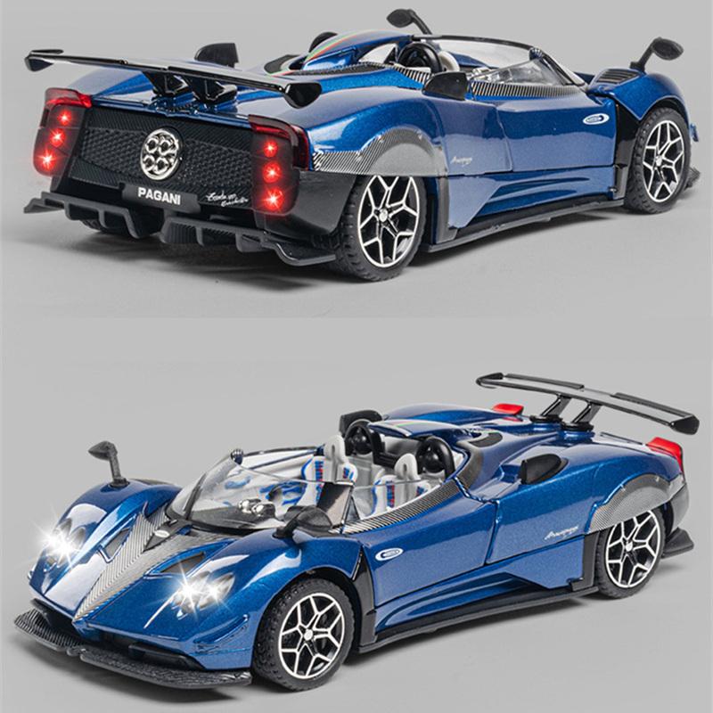 1/32 Pagani Zonda HP Barchetta Сплав Концепт Спортивный автомобиль Модель Литой Металл Гоночный Суперкар Модель Транспортного Средства Звук Свет Детский Подарок