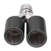 Matte Carbon Fiber Car Dual Exhaust Pipe Tail Throat Tip Stainless Steel Right Outlet