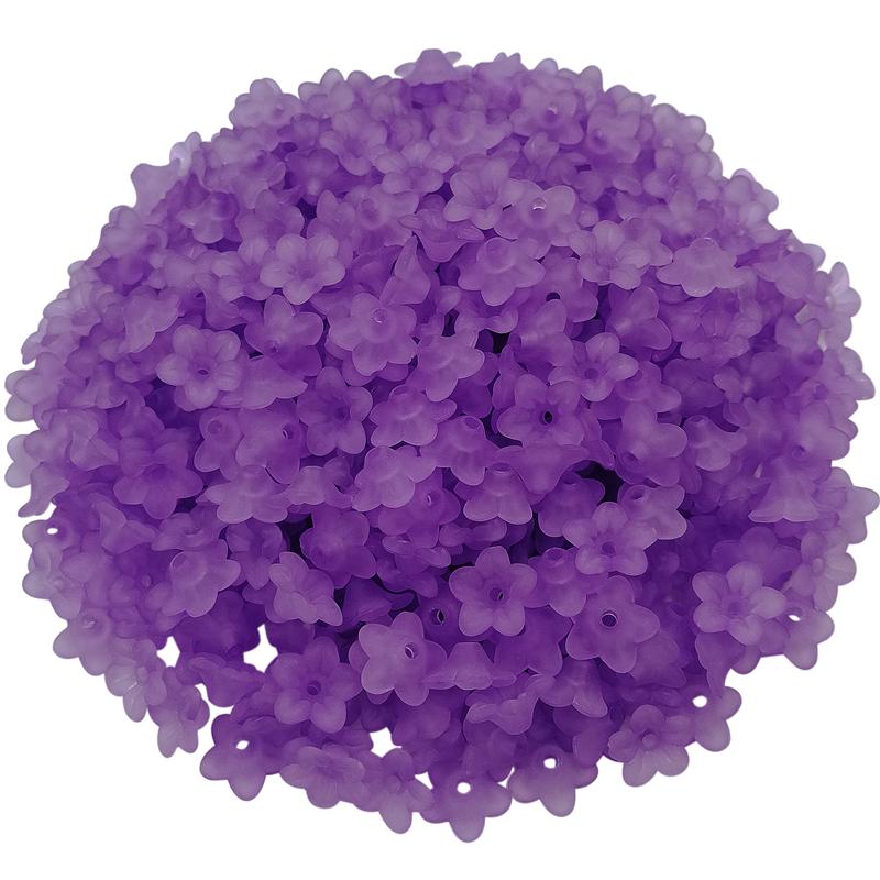 DIY Jewelry Making Fashion Morning Gory Flower Beads Caps Acrylic Multicolor Handmade Accessories Findings