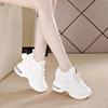 Невидимая женская обувь, увеличивающая рост, миниатюрная, весенне-летняя, повседневная летняя спортивная обувь с толстой подошвой и наклоном, дышащая