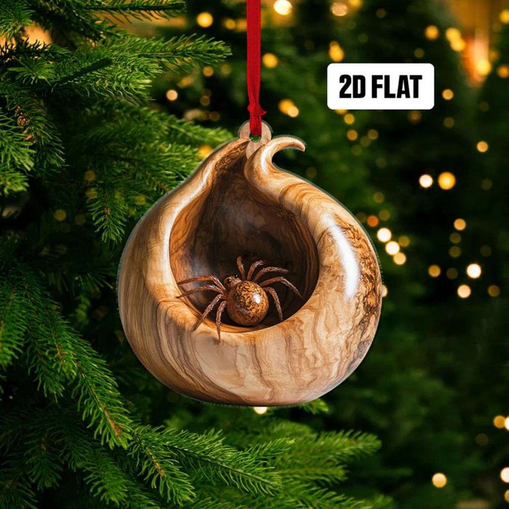 Festival Owl Styles Christmas Tree Hanging Ornament Craft of Sturdy 2D Acrylic Accessory for Home Decoration Use