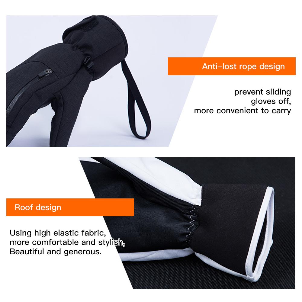 Сноубордические варежки для женщин и мужчин, водонепроницаемые лыжные перчатки с сенсорным экраном, снежные перчатки для зимы, сноуборда, снегохода, женские снежные перчатки