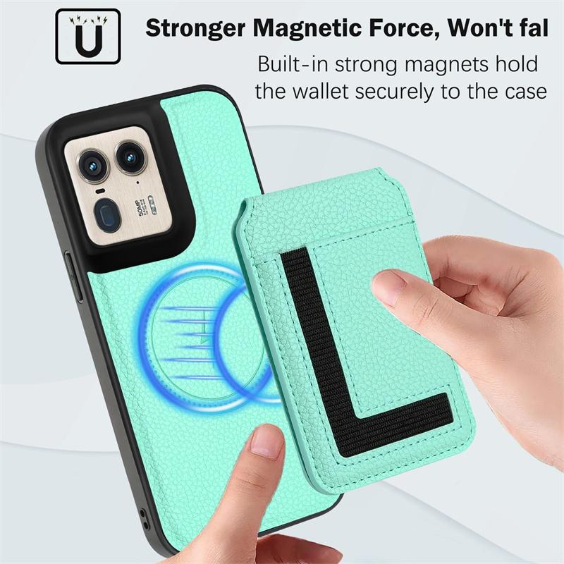 Для Motorola Moto Edge 50 Fusion Pro X50 Ultra G85 S50 Neo G Stylus Play Power 5G 2024 4G Чехол Обложка Карман Магнитный Кошелек Поддерживает Беспроводную Зарядку