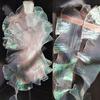 Transparent Lotus Leaf Lace Gradient Organza Mesh for Wedding Dress Accessories