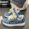 Модная женская обувь для мужчин, теннисная обувь в стиле ретро, джинсовая обувь для панка, скейтбординга, модные мужские кроссовки для пар, для занятий спортом на открытом воздухе, для бега, повседневная обувь