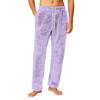 Men's Drawstring Pocket Flannel  Pants Homewear Sleep Pants