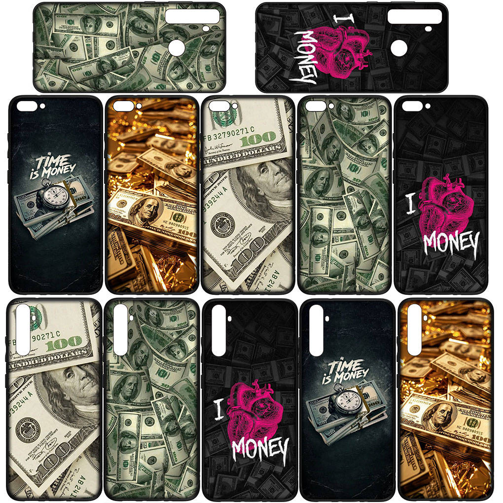 For Samsung Galaxy S24 S23 iPhone 16 15 14 Xiaomi Redmi Note 13 12 11 10 8 Plus 9 Pro Max X XR 14C Phone Case Money 100 Dollars Cool OPPO Huawei Cover