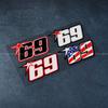 Nicky Hayden 69 Stickers USA Fag Motorcycle Racing Sticker Motocross Decals Car Reflective For Motorbike Scooter