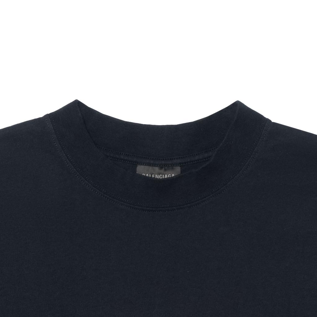 Balenciaga Футболка SS25 Средний размер Мужская Черная 764235TSVK31083