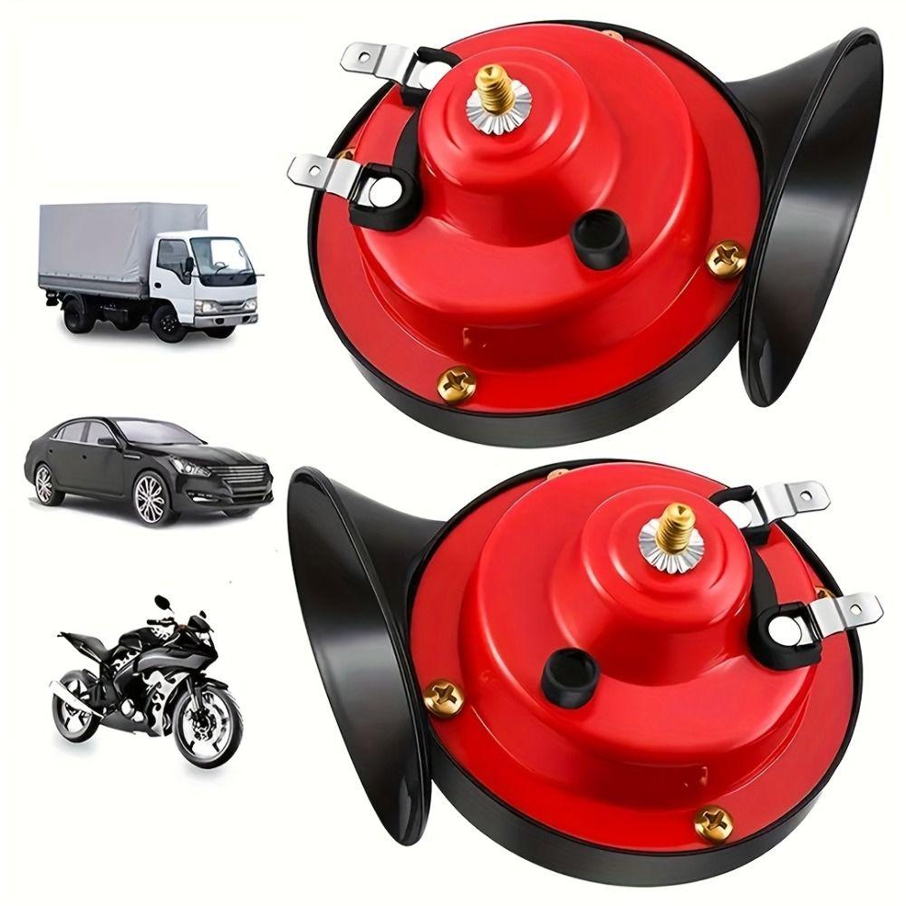 2 шт. 300 дБ Электрический Улитка Поезд Гудок Мотоциклы Динамик Для Мотоцикла Автомобиля Грузовика Внедорожника Лодки