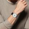 Casio Стандартная серия 50M Водонепроницаемые Электронный механизм Ремешок из натуральной кожи Часы 41 мм Мужские часы Белые MTP-B130L-7AV
