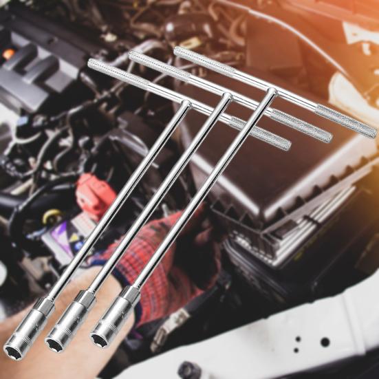 Сильная прочность, большой крутящий момент, высокая твердость, Т-образный ключ, антикоррозийный внешний шестигранный стальной гаечный ключ, автоматический инструмент