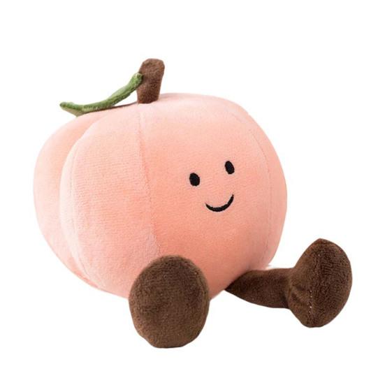 Плюшевая игрушка с фруктами, милый банан, персик, груша, баклажан, мультяшная кукла, плюшевый орнамент, мягкая кукла с фруктами, вечерние украшения для домашнего стола, креативные подарки