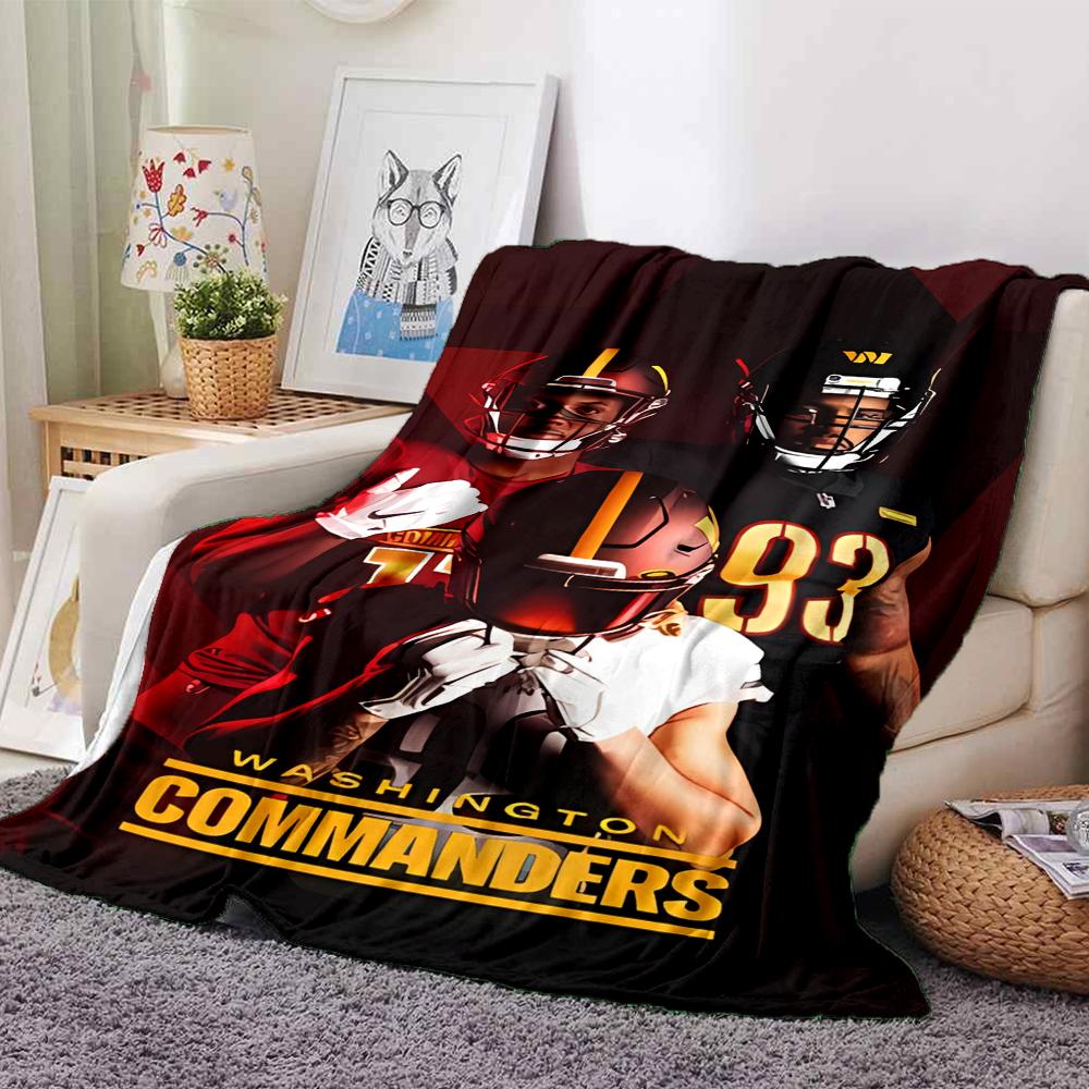 1pc Blanket - Washington Commanders Print Design,Lightweight Blanket for Sofa,Bed- Soft &Warm,Gift for All Seasons