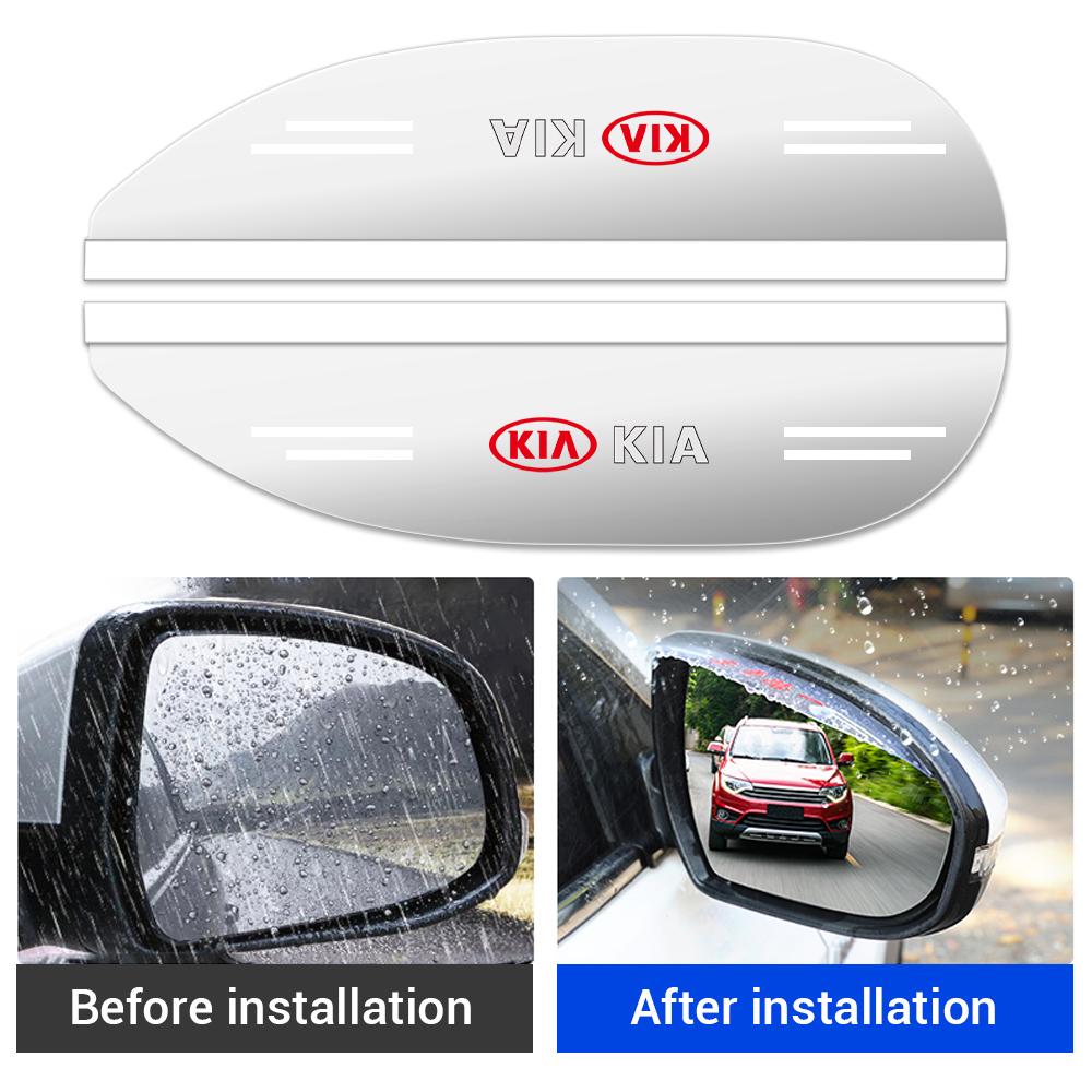 Car Accessories Rear View Mirror Rain Eyebrow Cover Sun Shade Protector For KIA Rio Ceed Sportage Cerato Soul Sorento Picanto k5 MT8