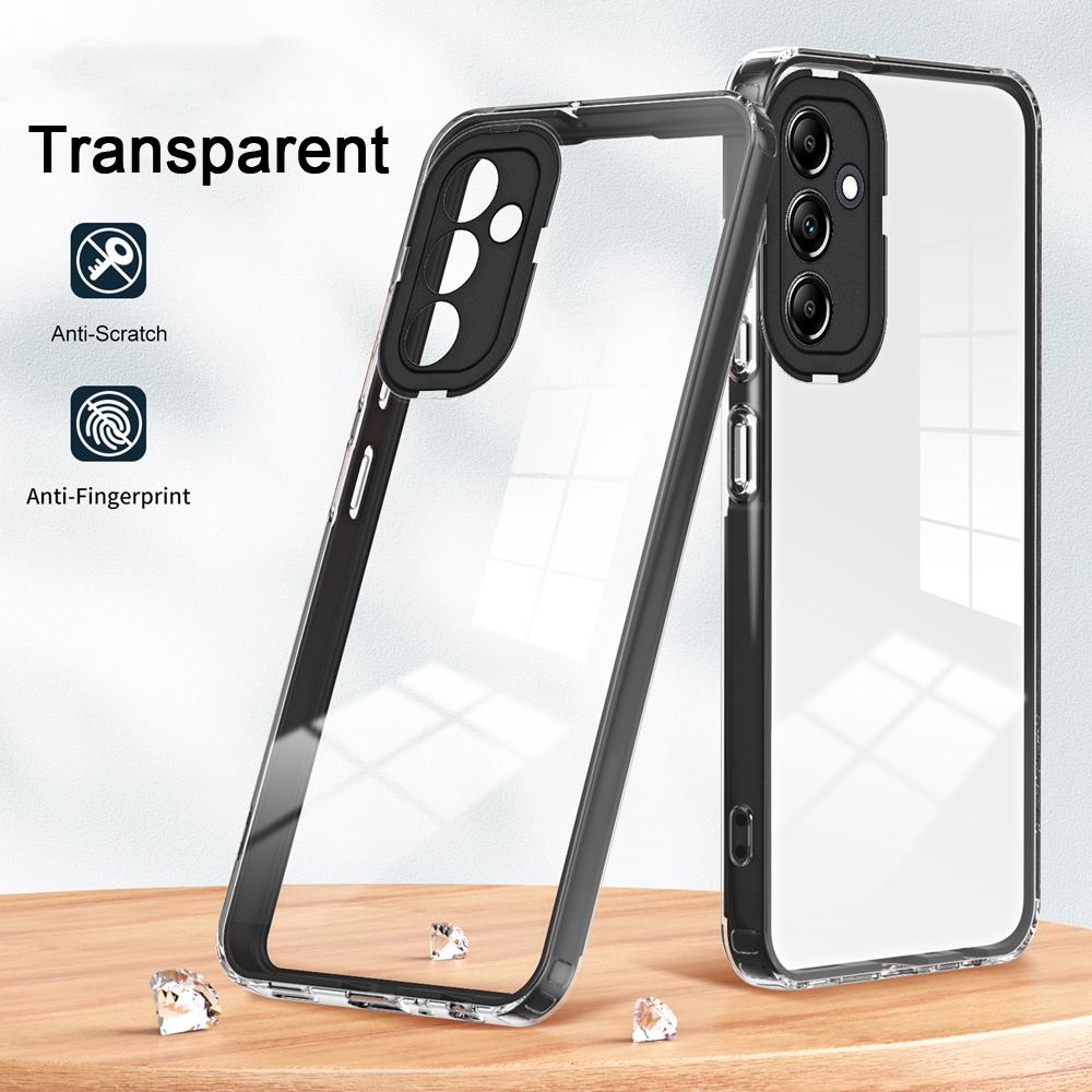 KEYSION Противоударный защитный прозрачный чехол для Samsung M54 5G M14 F54 A25, прозрачный ТПУ + ПК 2 в 1, задняя крышка для телефона Galaxy S23 FE