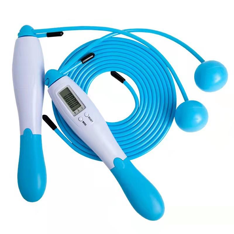 Cross-border Adjustable Electronic Counting Skipping Rope Student Training Rope Cordless Fitness and Body Skipping Rope.