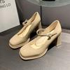 Мода 2024 Новая обувь Женская обувь Модные повседневные туфли без застежек Туфли женские в стиле колледжа Обувь в стиле ретро