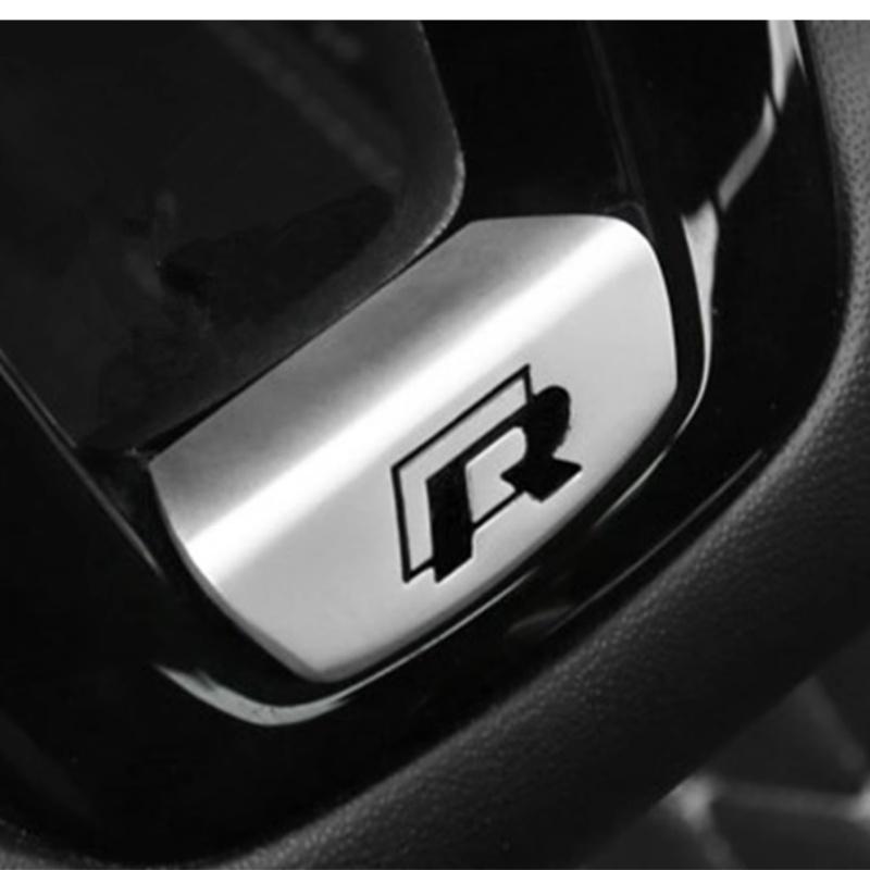 2026 Горячий Для Volkswagen VW 1 шт. 3D ABS для R Line автомобиля Эмблема Центральная крышка руля Значок наклейка Наклейка Стайлинг Автоаксессуар