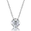 New Product for S925 Moissanite Necklace Round Clavicle Chain